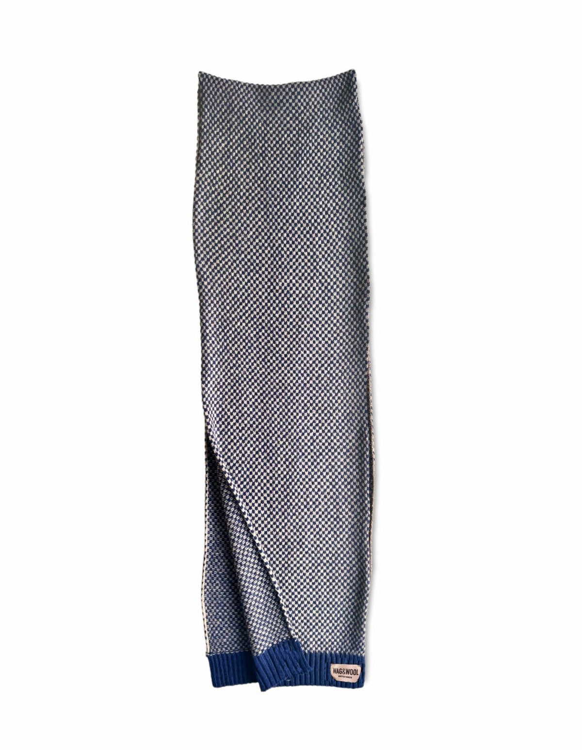 Navy Merino Lambswool Scarf | Sustainable &amp; British Made