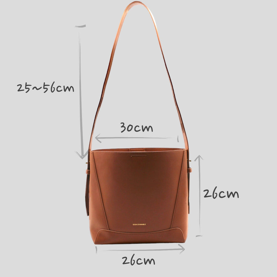 Oli Vegan Apple Leather Crossbody Bag - Adjustable Strap, Eco-Friendly & Durable by Sook Stainable at brixbailey.com