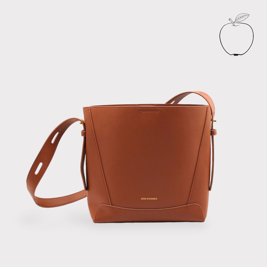 Oli Vegan Apple Leather Bag - Adjustable Shoulder & Crossbody - Eco-Friendly & Durable by Sook Stainable at brixbailey.com