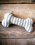 Handcrafted Toy Squeaky Dog Bone - choice of fabrics