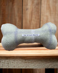 Handcrafted Toy Squeaky Dog Bone - choice of fabrics