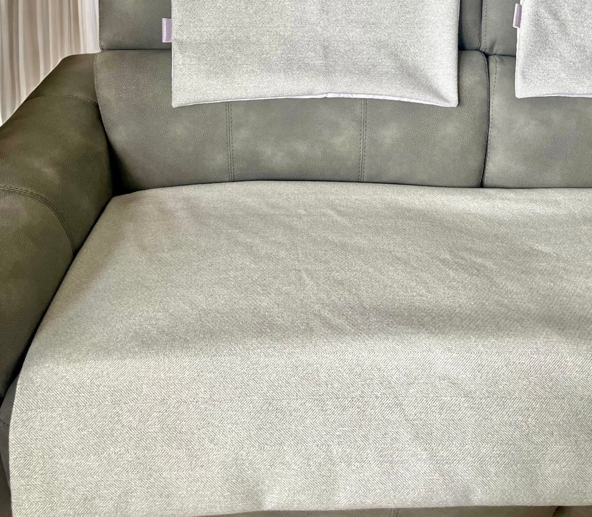 Herringbone Pet Blanket | Reversible Lambswool Sherpa &amp; Faux Suede | Handmade Luxury Dog Throw | Sofa Protector UK