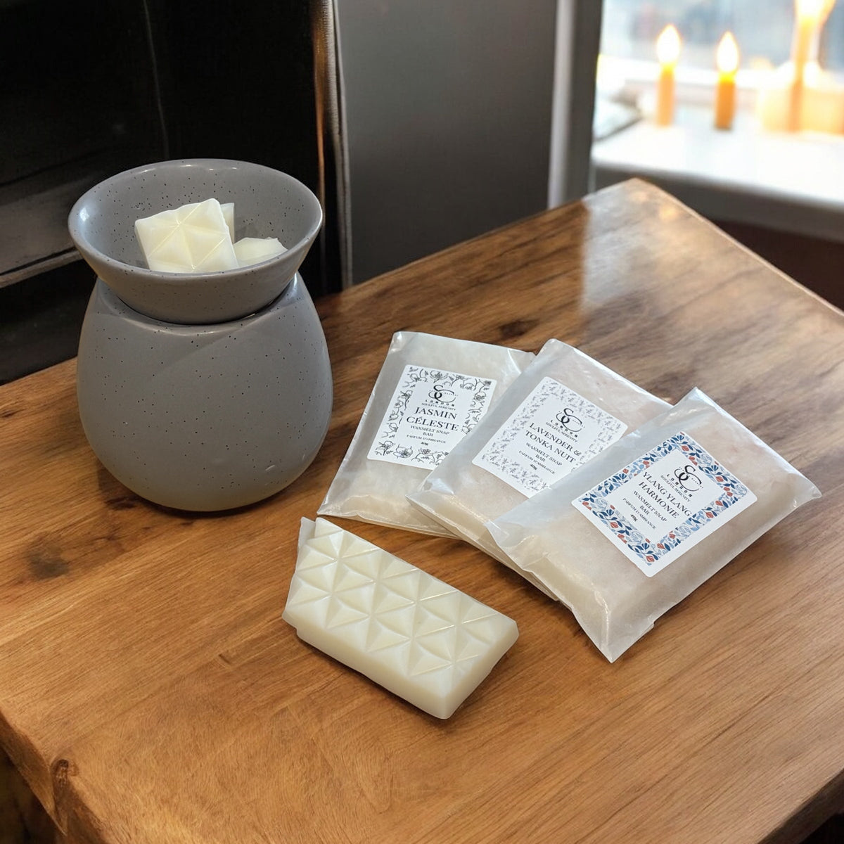 Lavender &amp; Tonka Nuit Wax Melt Snap Bar (40g) – Soulful Serenity Range
