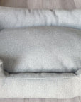 Handcrafted Luxury Dog/cat bed in Herringbone Fabrics - The Classic Collection
