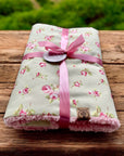 Dolly Floral Dog Blanket | Luxury Handmade Reversible Sherpa Throw | Seasonal Pet Blanket UK | Customisable