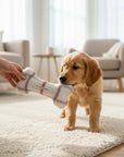 Handcrafted Toy Squeaky Dog Bone - choice of fabrics