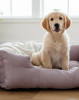 Handcrafted Luxury Dog/cat bed in Herringbone Fabrics - The Classic Collection