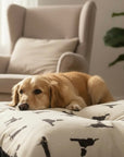 Double Sided Pillow Bed/Crate Cushion - Walter Dog Print