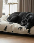 Double Sided Pillow Bed/Crate Cushion - Walter Dog Print
