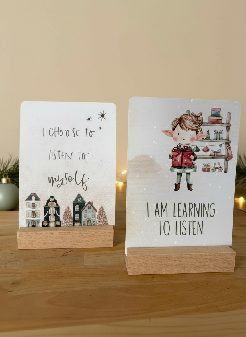 Festive Affirmation Duo Cards (Adult &amp; Child)