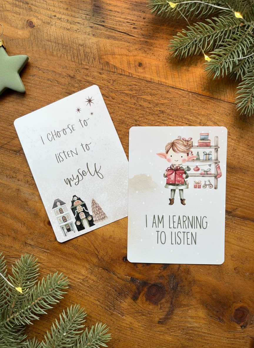 Festive Affirmation Duo Cards (Adult &amp; Child)