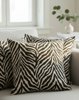Zebra Print Textured Cushion