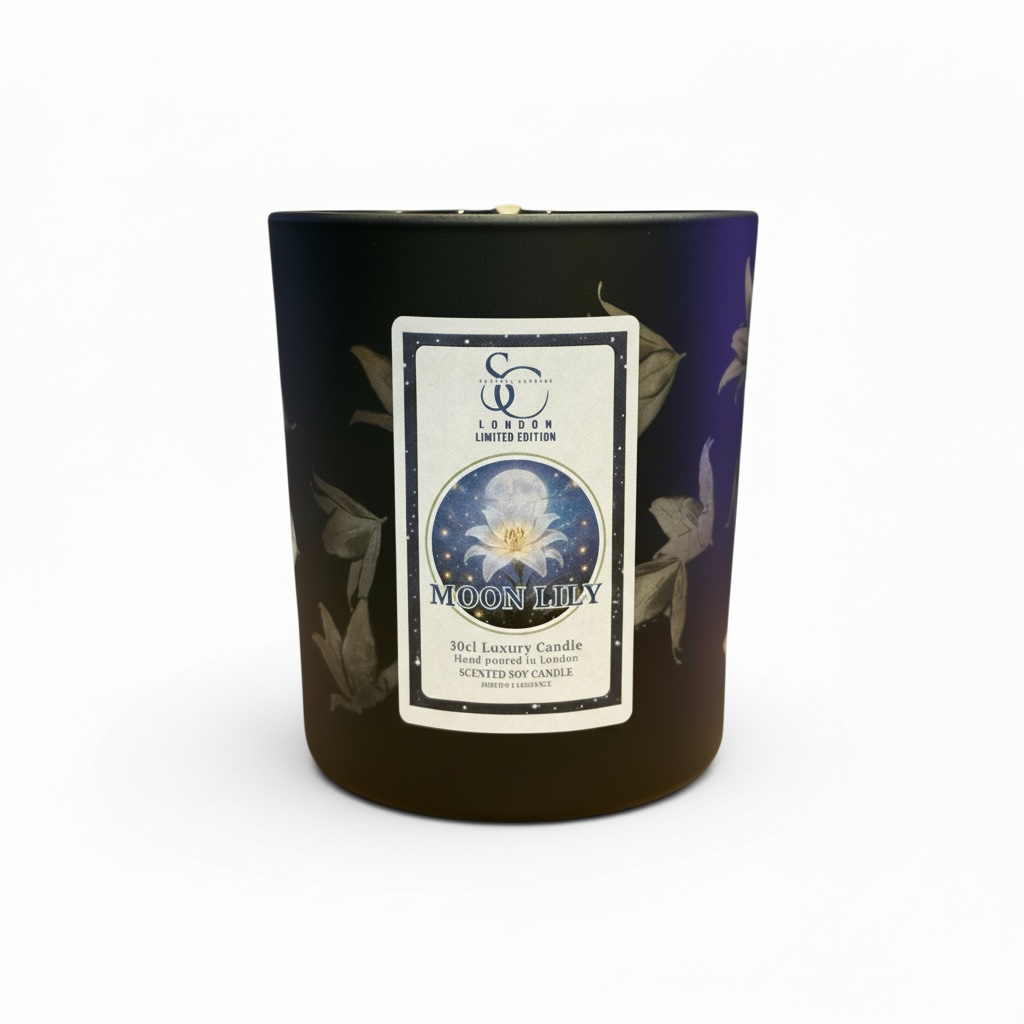 Moon Lily – Luxury Lily &amp; Amber Soy Candle (30cl)