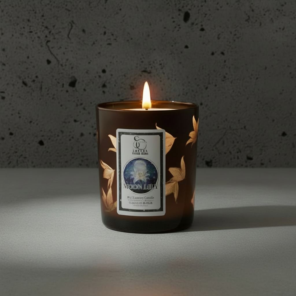 Moon Lily – Luxury Lily &amp; Amber Soy Candle (30cl)