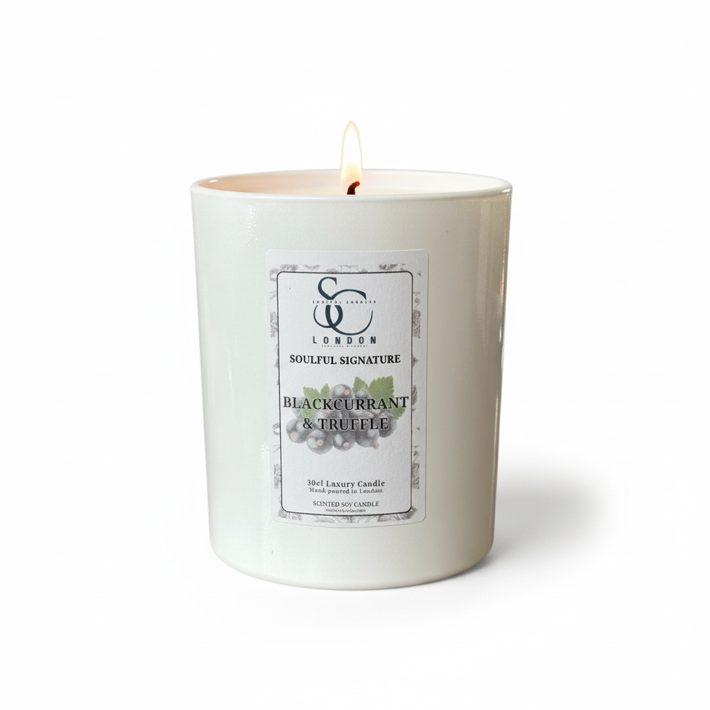 Blackcurrant &amp; Truffle – Luxury Soy Candle (30cl) Classic Look