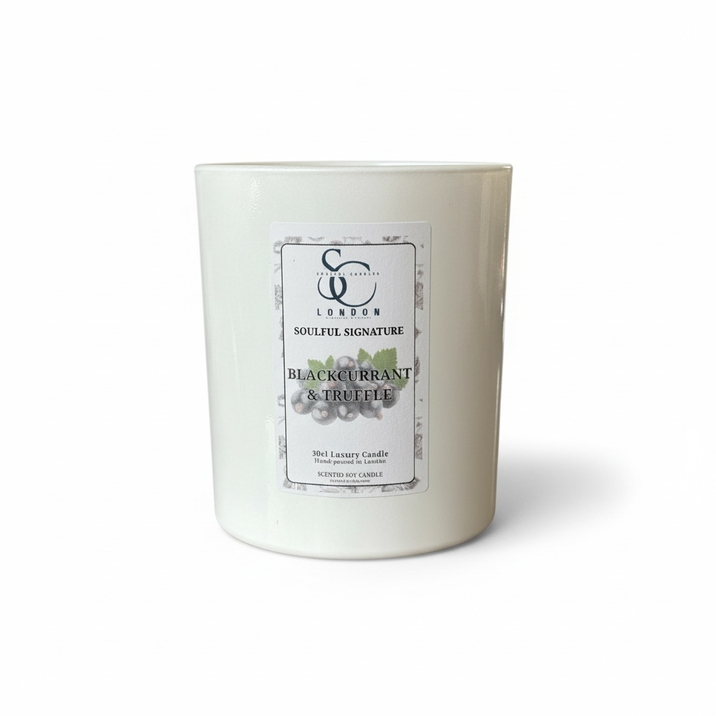 Blackcurrant &amp; Truffle – Luxury Soy Candle (30cl) Classic Look