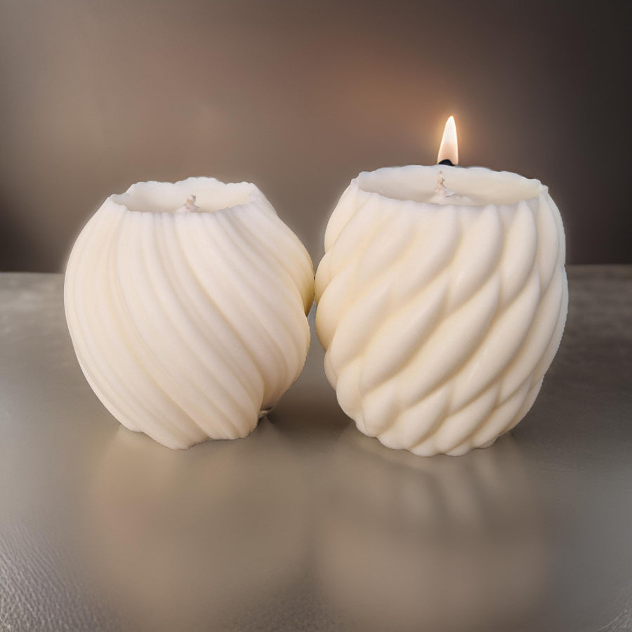Luxury scented pillar candles, natural wax for clean long-lasting burn, elegant design for warm inviting atmosphere by Ralph's Orchard at brixbailey.com