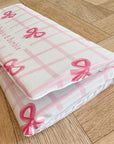 Travel Changing Mat - Pink Bows
