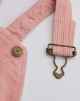 Pink Chunky Cord Dungarees