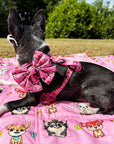 Signature Pink Chihuahua Print Exclusive Small Sailor Bow by My Chi and Me