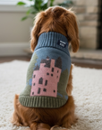 Pink Castle Dog Jumper in British Wool