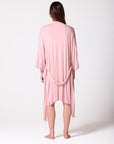 Lace-trimmed Modal Jersey Kimono