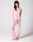 Cotton Modal Pyjama Set with Lace Trim