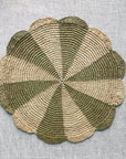 Olive Scalloped Placemat
