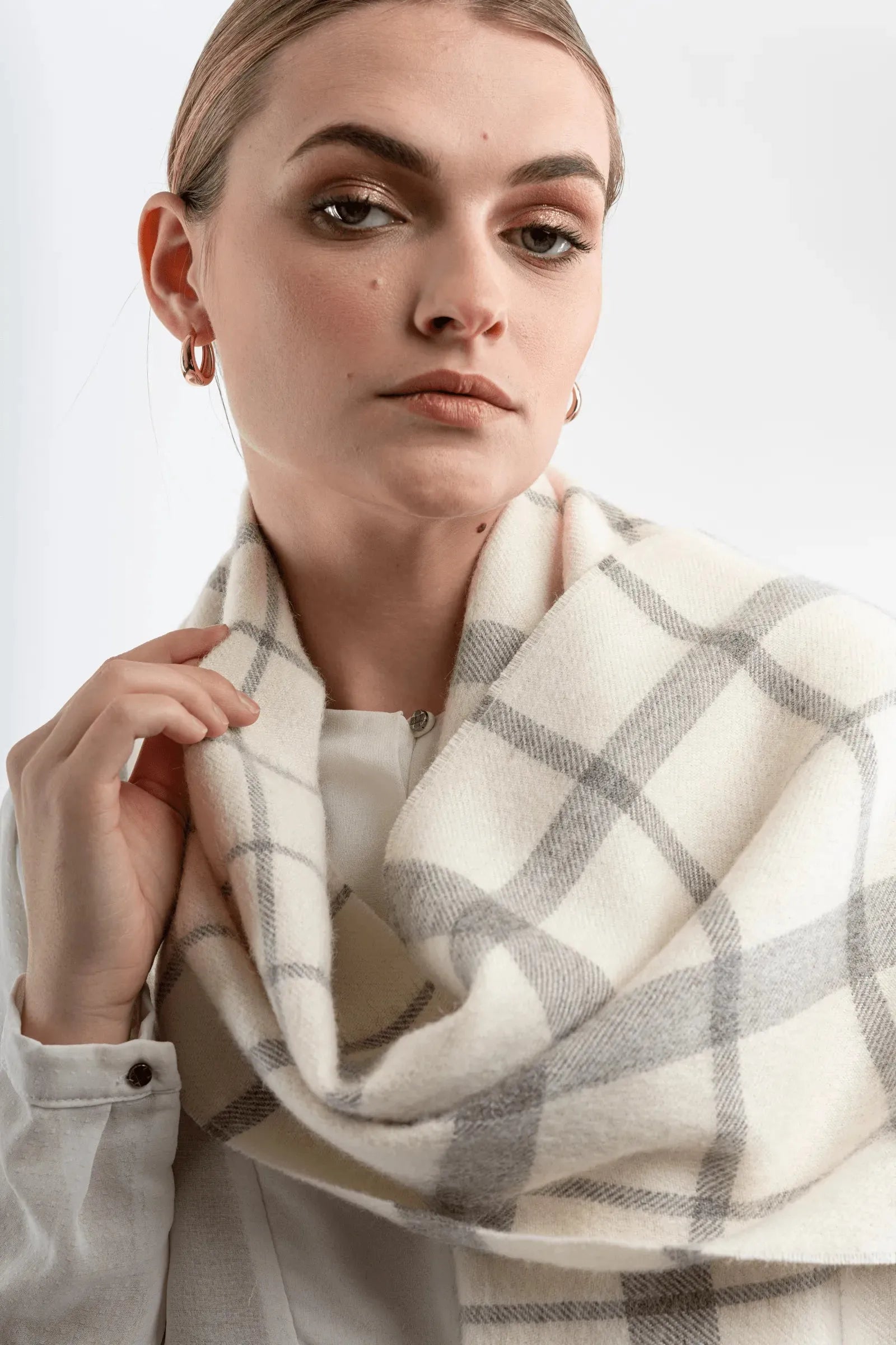 Alpaca Plaid Scarf