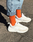 Plain Bamboo Socks - Sunset Tangerine