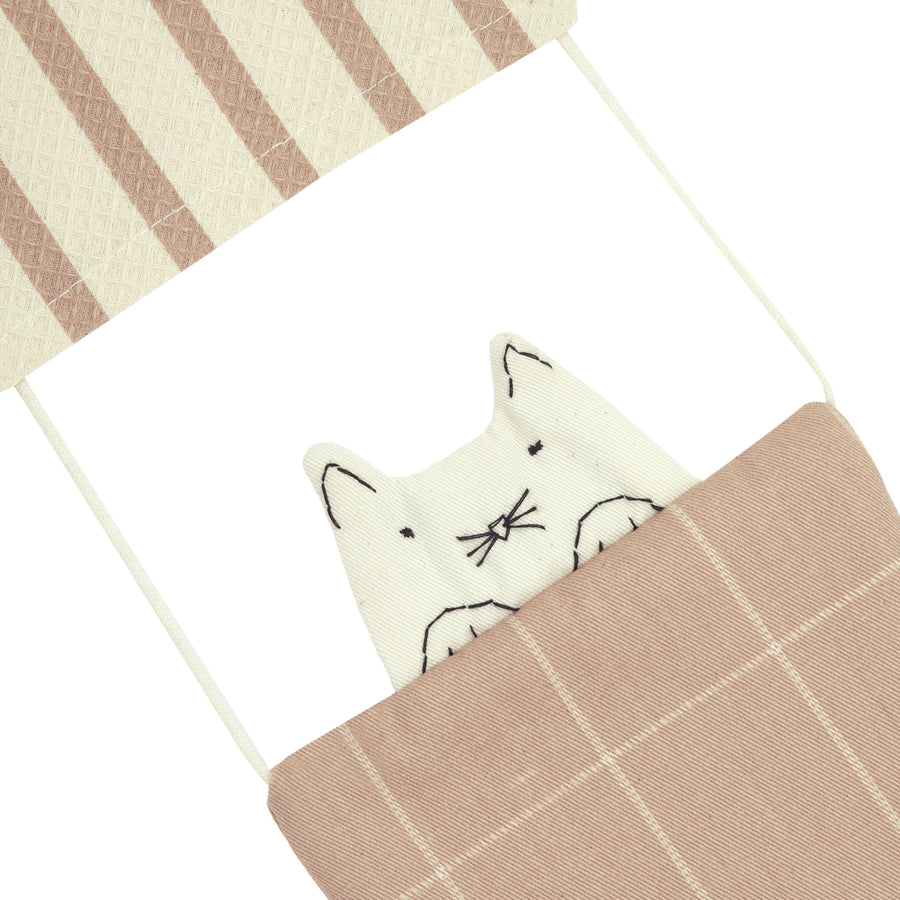 Luxury hot air balloon cat mobile, premium organic cotton honeycomb fabric, stylish Nobodinoz Playground collection by Ella James at brixbailey.com