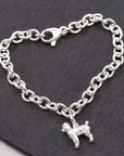 Poodle Silver Dog Charm