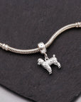 Poodle Silver Dog Charm