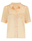 Poppy Lemonade Stripe Silk Blouse