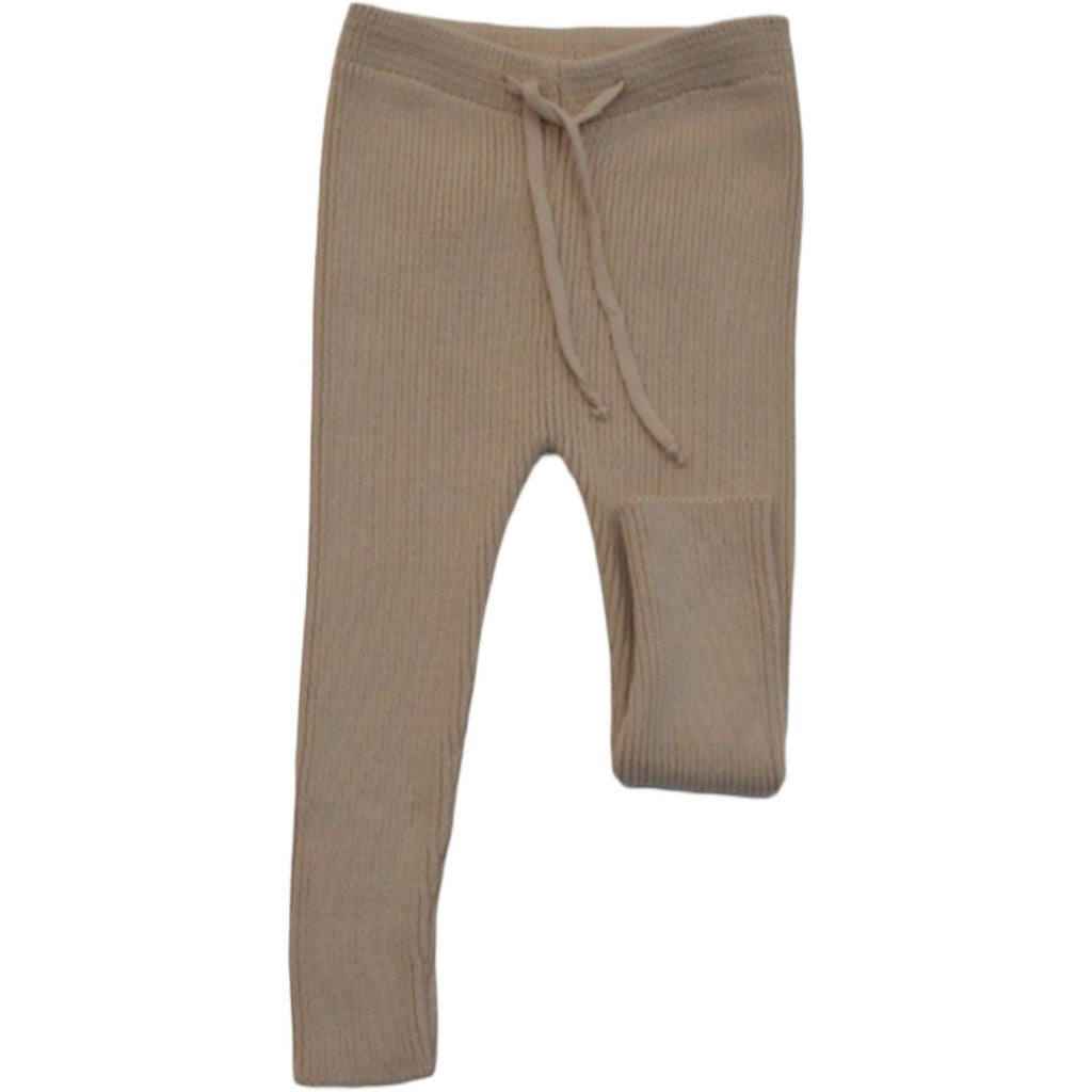 Pops Knit Leggings in Beige