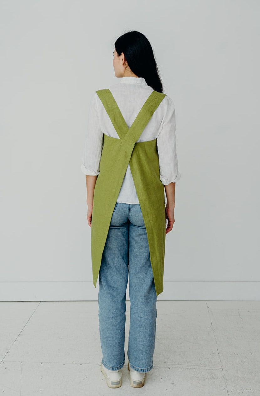 Block Smock Japanese Apron-1