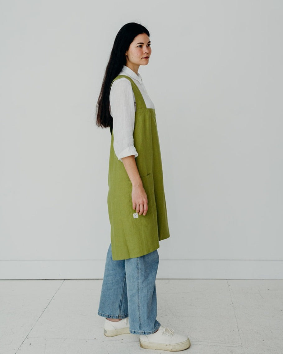 Block Smock Japanese Apron-0