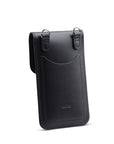 Handmade Leather Mobile Phone Pouch Plus - Black