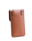 Handmade Leather Mobile Phone Pouch Plus - Chestnut