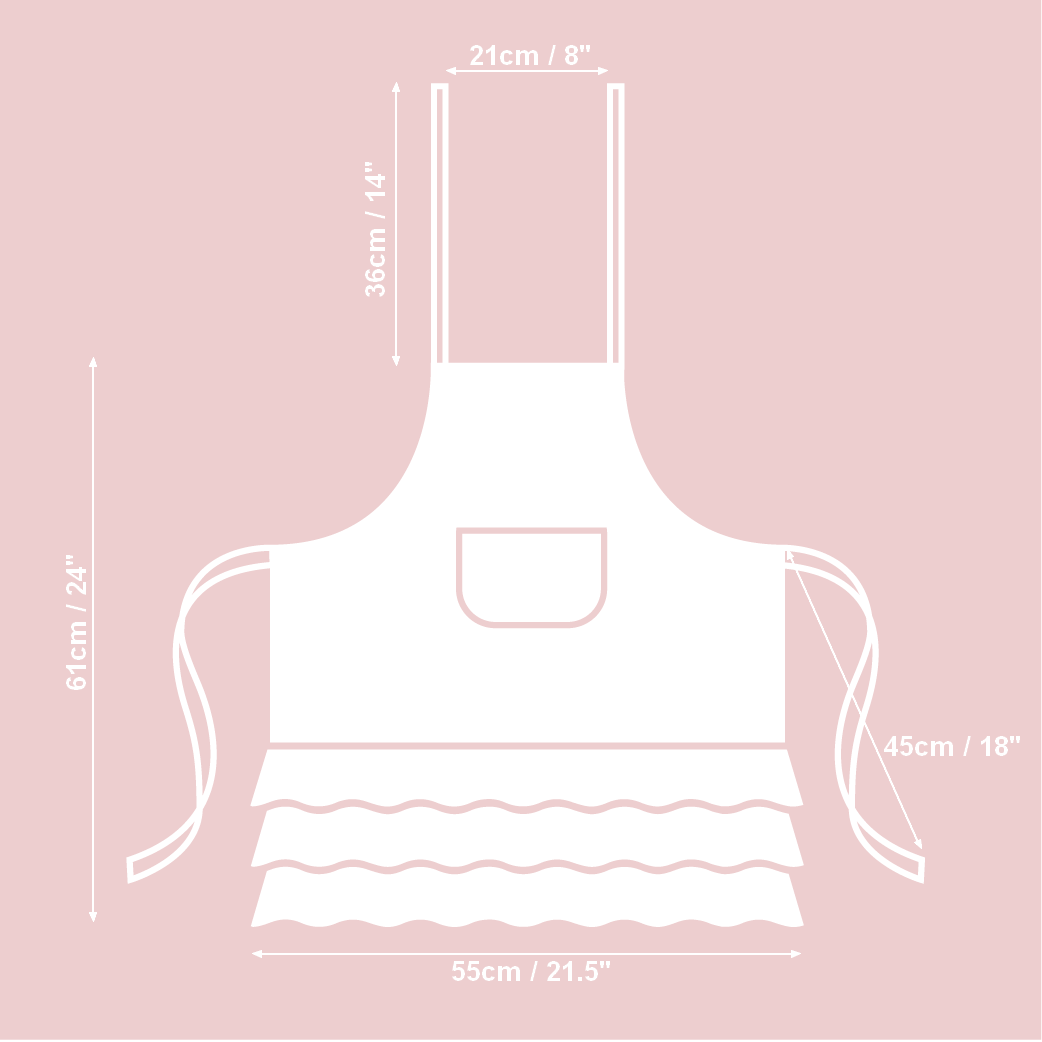 Lemon Linen Apron for Kids