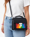 Handmade Leather Sugarcube Handbag - Pride