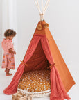 Fairy Kids Play Tent with Tulle in Cognac