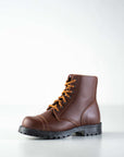 Brown Aviator Leather Boots