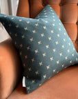 Purley Square Cushion - Slate Green