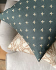 Purley Square Cushion - Slate Green