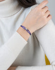 Mini Silver Soho Diamond Cord Bracelet