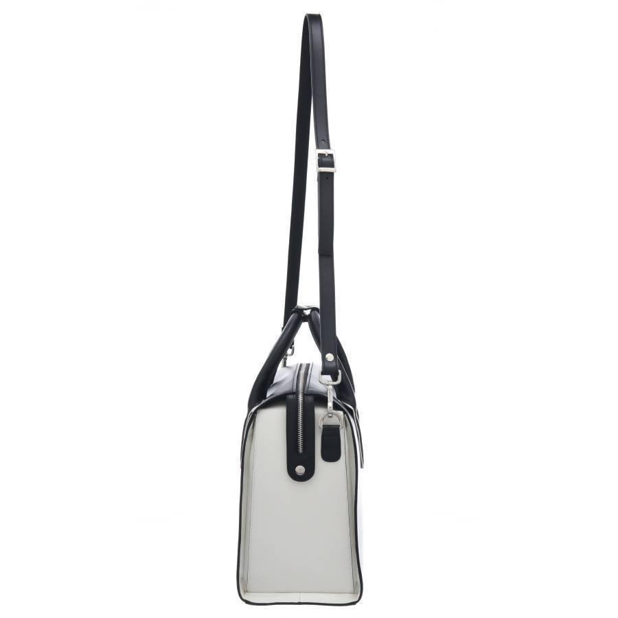 Black Leather Structured Top Handle Bag - Brix and Bailey® - Contemporary Bag, Watch and Accessory Brand