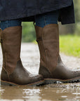 Waterproof Brown Boots Mid Calf
