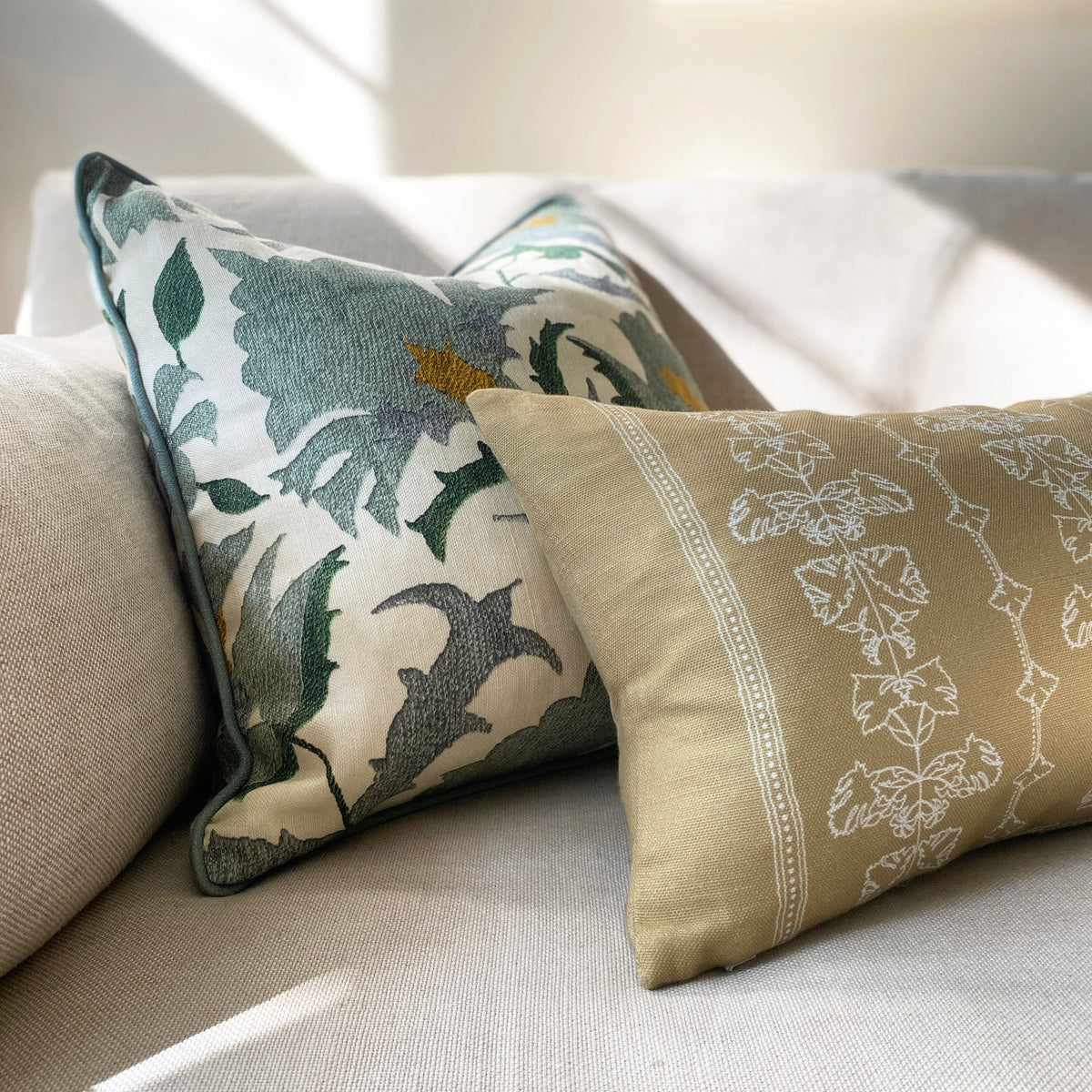 Quill Rectangular Cushion - Hay Yellow