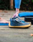 Quokka Slipper Boots in Grey and Curry
